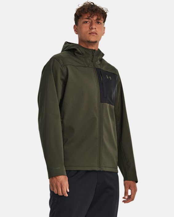 Men's UA Storm ColdGear® Infrared Shield 2.0 Hooded Jacket, Green, pdpMainDesktop image number 0